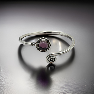 Amethyst - Cuff bracelet