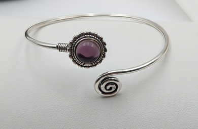 The Clarity - Cuff Bracelet - Amethyst