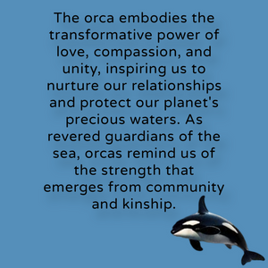 Orca - Sea glass - Green Apophyllite