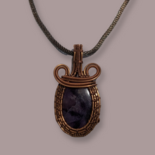 Load image into Gallery viewer, Necklace - Copper wire wrapped, Amethyst