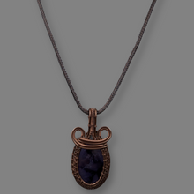 Load image into Gallery viewer, Necklace - Copper wire wrapped, Amethyst