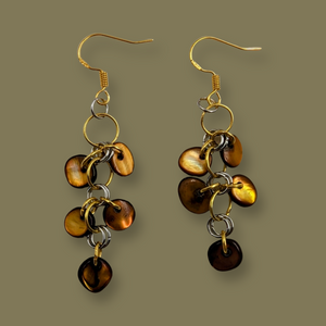 Tiger Eye - Earrings - Echo of a Stone