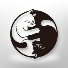 Load image into Gallery viewer, Yin- Yang kitty - Steel Art