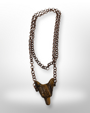 Load image into Gallery viewer, Tiger Eye Wolf - Necklace