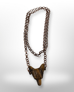 Tiger Eye Wolf - Necklace