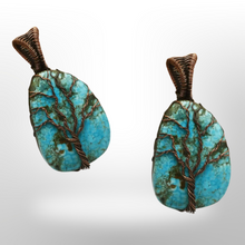 Load image into Gallery viewer, Copper wrapped Tree of life - Pendant