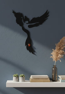 The Soul's Accent - Phoenix - Carnelian - Metal Art