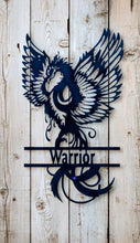 Load image into Gallery viewer, A beacon of Resilience - Phoenix - Warrior - Metal Art
