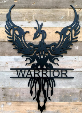 Ashes to Glory - Phoenix - Warrior - Metal Art