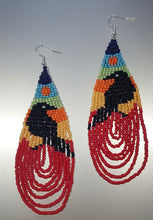 Load image into Gallery viewer, Transformation Raven - Beaded - Earrings