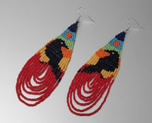 Load image into Gallery viewer, Transformation Raven - Beaded - Earrings