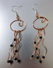 Load image into Gallery viewer, Stargazer - Jellyfish - Earrings - Blue Goldstone