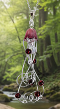 Load image into Gallery viewer, The Garnet Tide - Jellyfish - Necklace