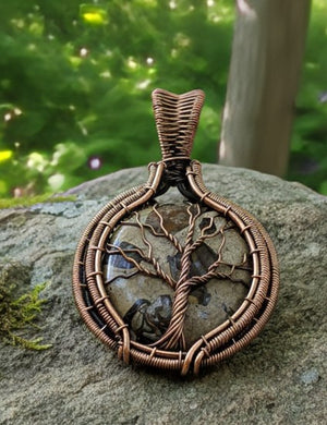Earthbound Echo - Turritella Jasper - Pendant