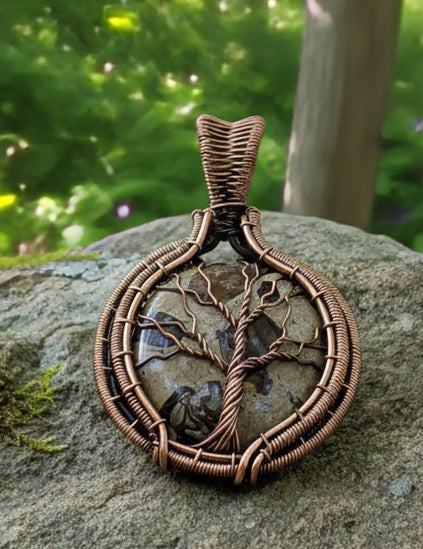 Earthbound Echo - Turritella Jasper - Pendant
