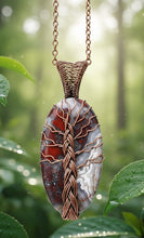 Load image into Gallery viewer, Amulet of Grounded Growth - Crazy Lace Agate - Necklace