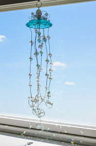 Deep Blue Dream - Octopus - Jellyfish - Sun Catcher