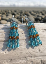 Load image into Gallery viewer, Ocean&#39;s Resilience - Jellyfish - Earrings -Amber
