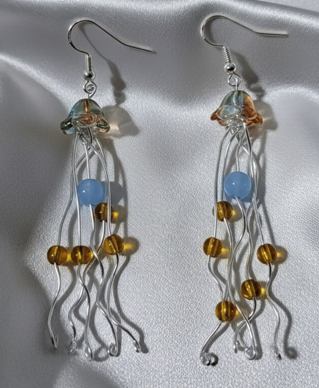 The Wanderer's Embrace - Jellyfish - Earrings