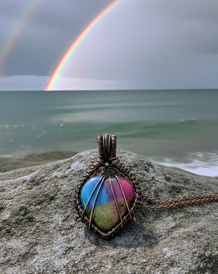 The Stone Of Light - Rainbow Solar Quartz - Necklace