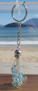 Aqua Swirl - Jellyfish - Keychain