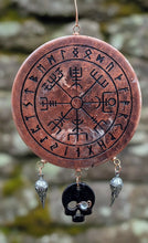 Load image into Gallery viewer, The Navigator Talisman - Viking compass - Skull - Raven -