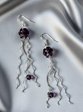 Load image into Gallery viewer, Jellyfish Amulet  - Earrings - Amethyst