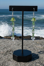 Load image into Gallery viewer, Whispers of the Flow - Jellyfish - Earrings - Angel Aura Quartz