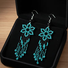 Load image into Gallery viewer, Midnight Constellation - Beaded - Black Obsidian - Earrings