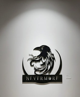 Raven - Nevermore - Metal wall art