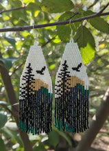 Load image into Gallery viewer, The Raven&#39;s Journey - Beaded - Earrings