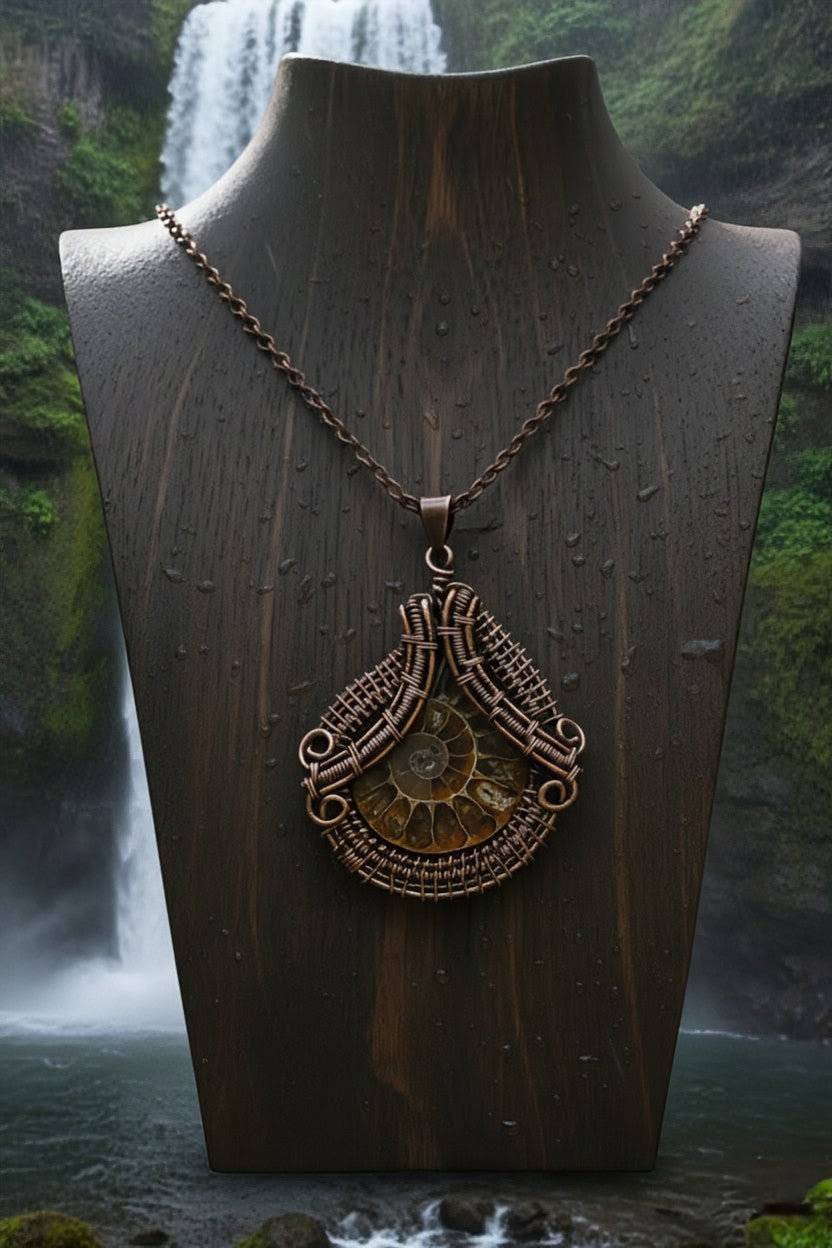 Ancient Embrace - Ammolite - Necklace