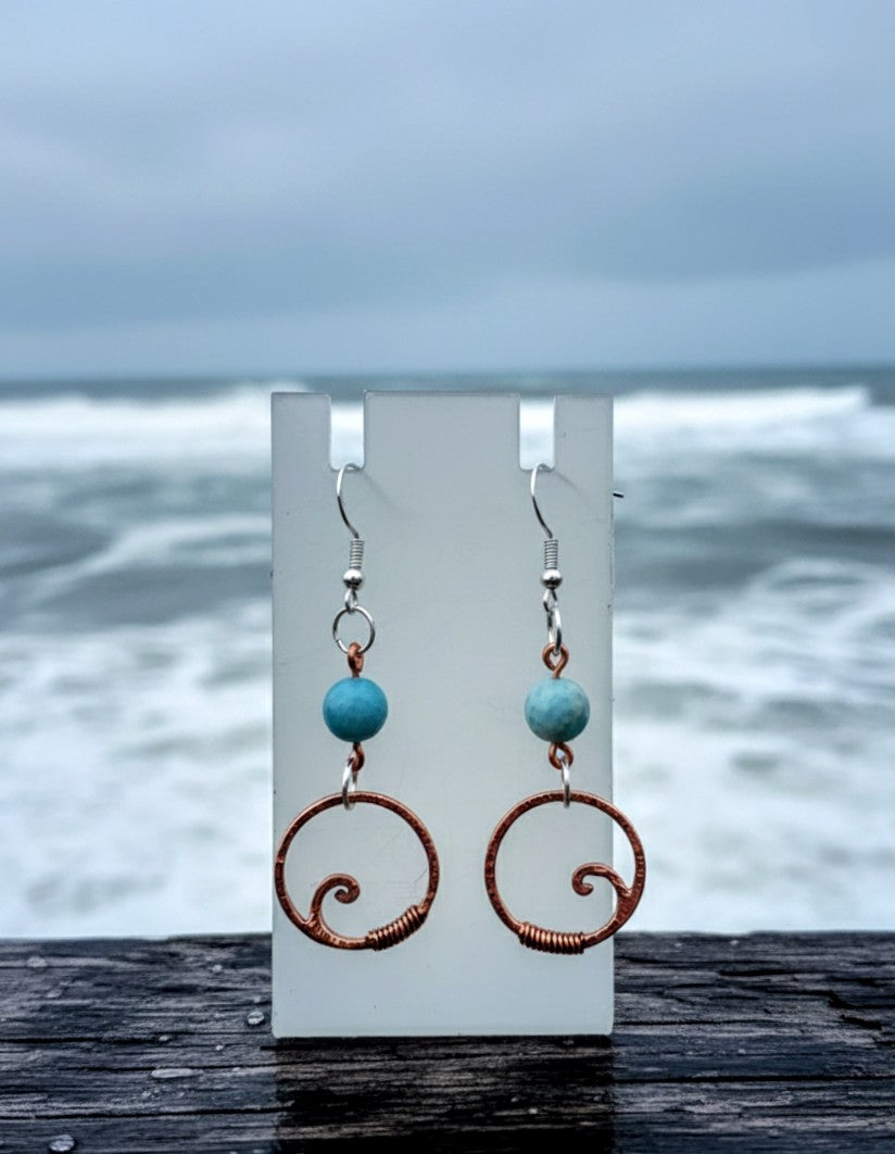 The Siren's Call - Larimar - Earrings