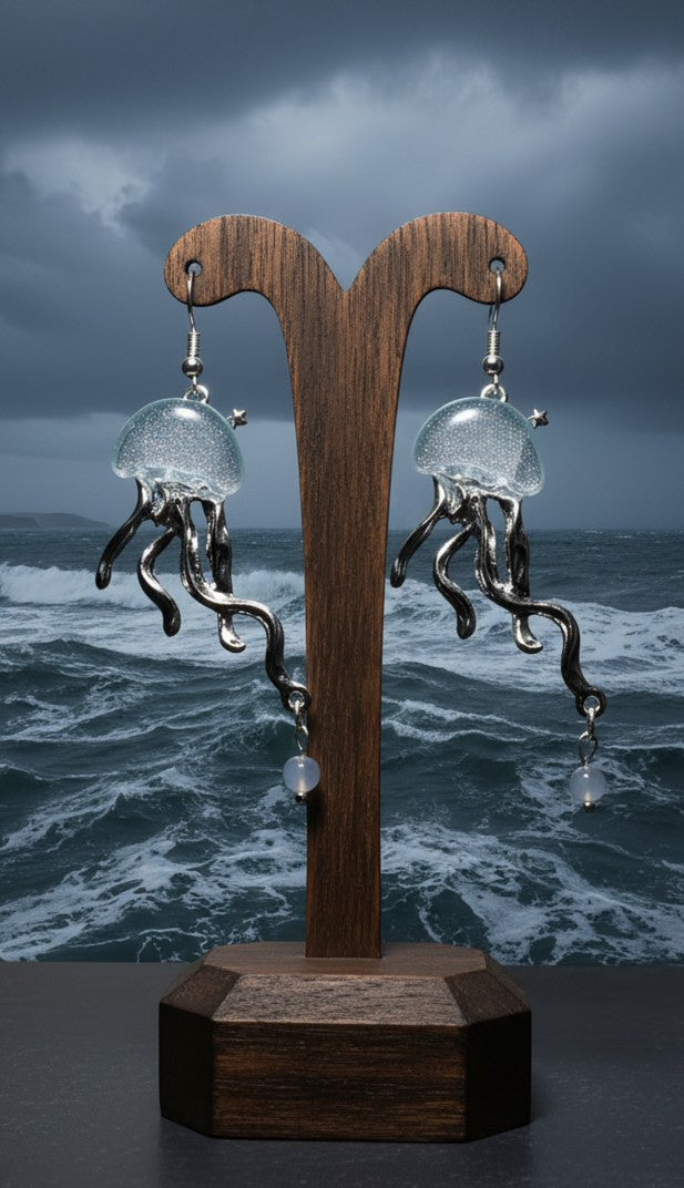 Stone of the Sky-Sea - Jellyfish - Earrings