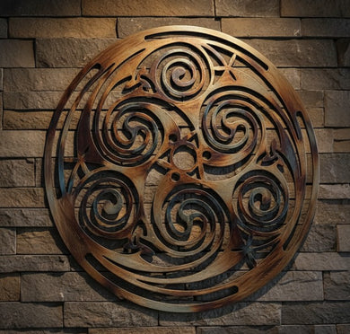 Celtic Triskelion - Metal art