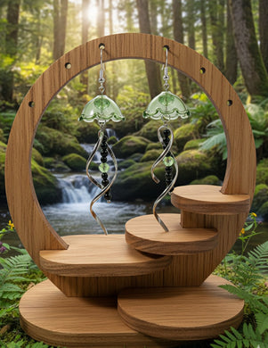 The Emerald Echo - Jellyfish - Earrings