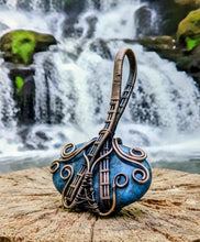 Load image into Gallery viewer, The Azure Whisper - Copper wrapped, Apatite, Pendant