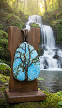 Load image into Gallery viewer, Wisdom of the Water - Copper wrapped Tree of life - Pendant
