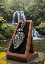 Load image into Gallery viewer, Healer&#39;s quiet secret - Copper wrapped - Prehnite - Pendant