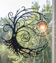 Load image into Gallery viewer, Prism Heart Ascendant - Sun Catcher - Wind swept Tree of life
