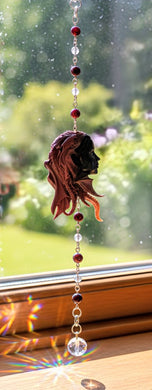 The Warrior Woman's Crown - Dragon woman  - Sun Catcher