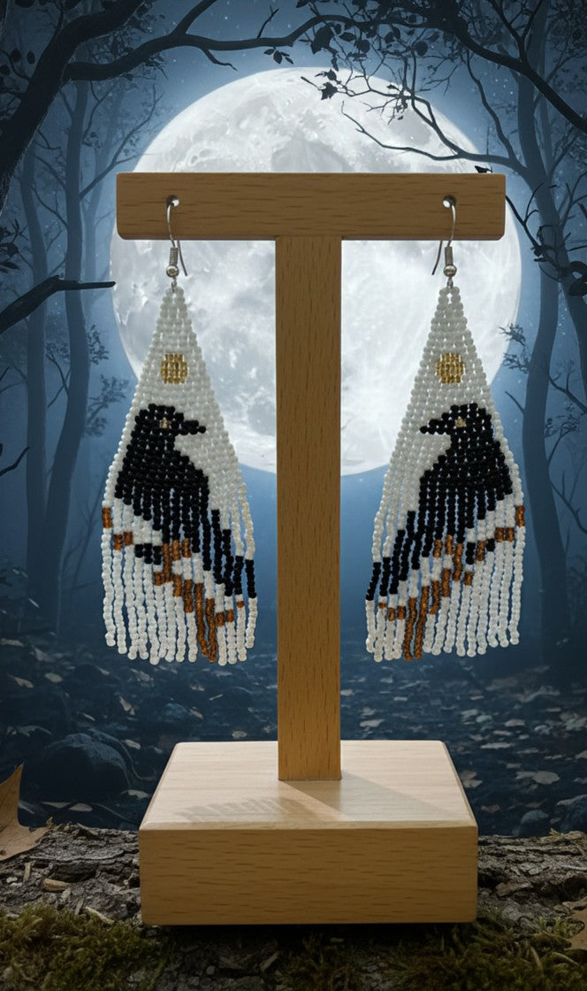Raven Moon Talisman - Earrings