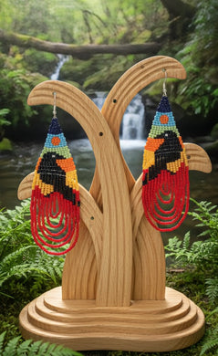 Transformation Raven - Beaded - Earrings