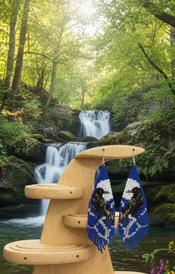 The Raven's Wisdom Beaded -  Earrings