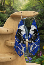 Load image into Gallery viewer, The Raven&#39;s Wisdom Beaded -  Earrings