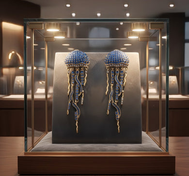 Midnight Tentacle Dangles - Jellyfish - Earrings