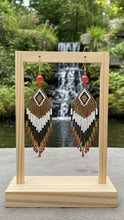 Load image into Gallery viewer, Fire Agate Cascade - Beaded - Earrings