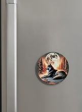 Load image into Gallery viewer, Solstice Wolf - Fridge Magnet - Wolf