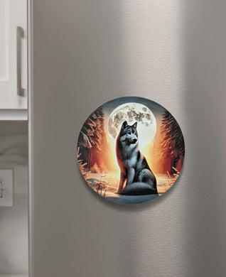 Lycan spirit guide - Fridge magnet - Wolf