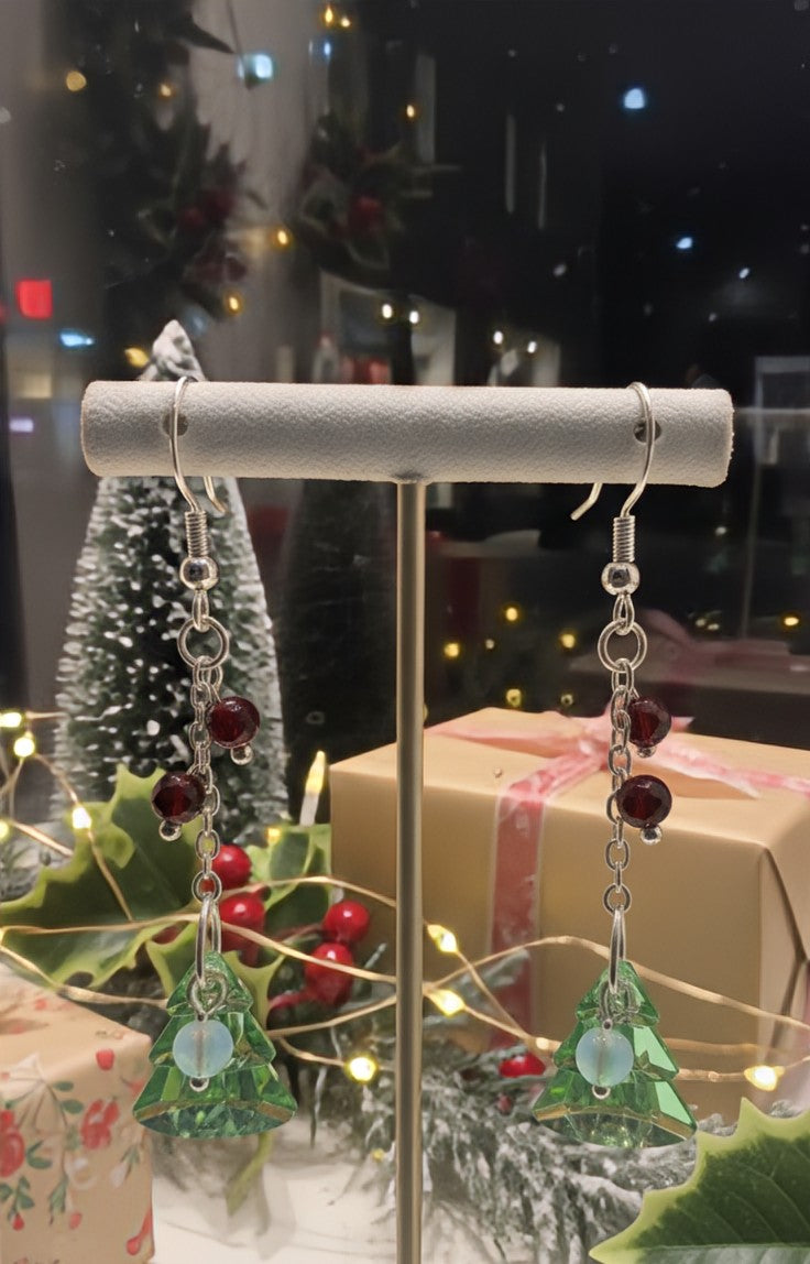 Whispers of the Winter Solstice: Guardian Tree -  Earrings